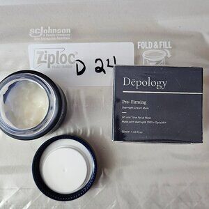 DEPOLOGY PRO FIRMING OVERNIGHT DREAM MASK (1 NEW IN BOX; 1 OPENED/GENTLY USED